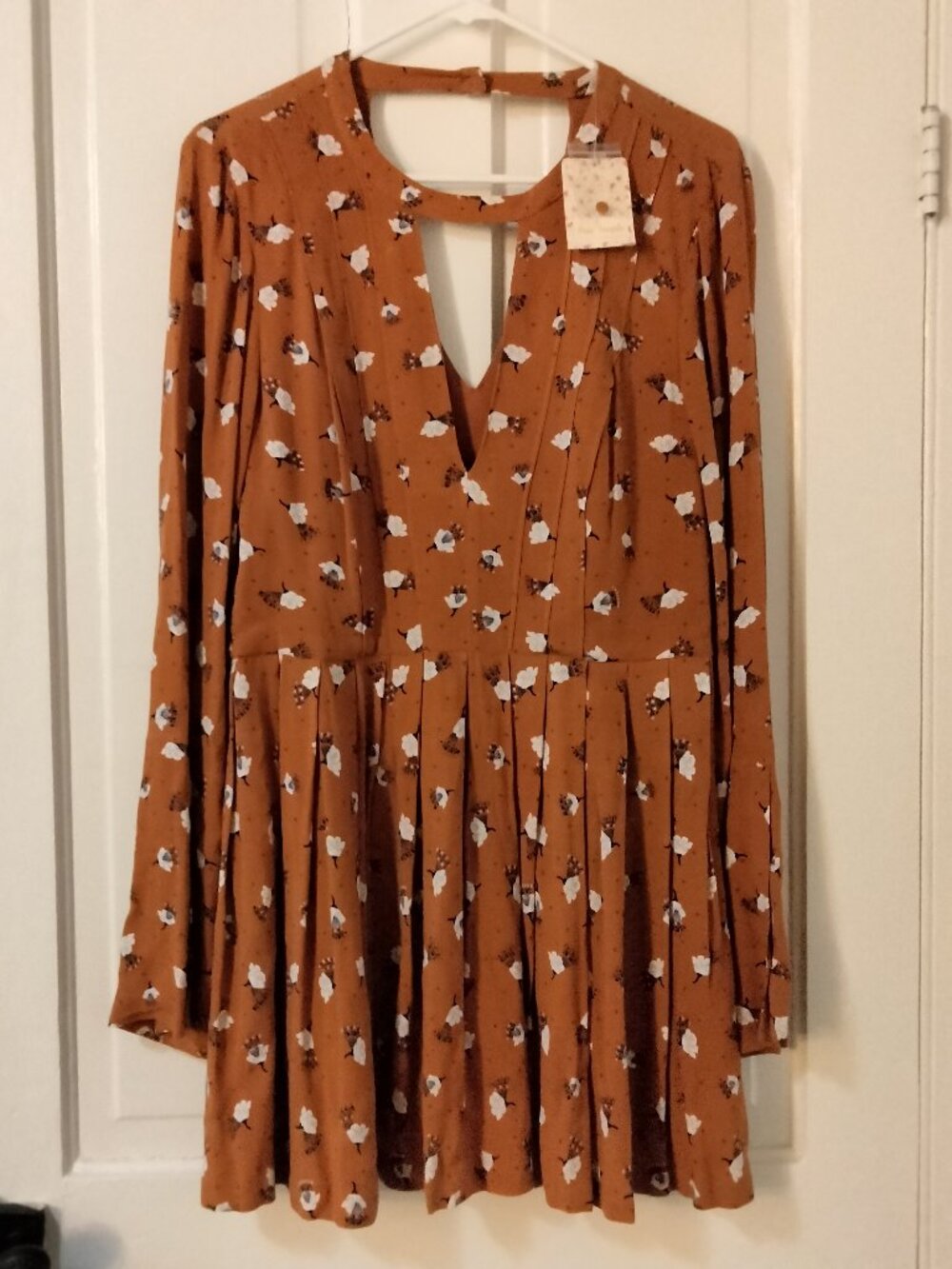 NWT Free People Tegan Printed Mini Dress Size 12